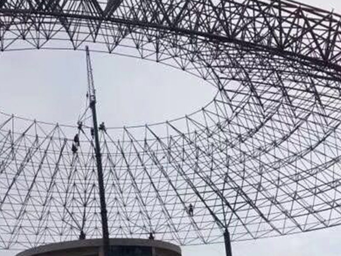 山西篮球馆球形网架厂家价格